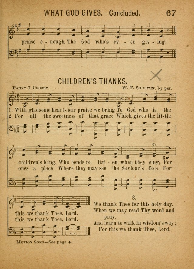 Little Pilgrim Songs: for primary classes and singing in the home: a new collection of sacred and secular songs, (including motion songs) together with a number of services for anniversary occasions page 62