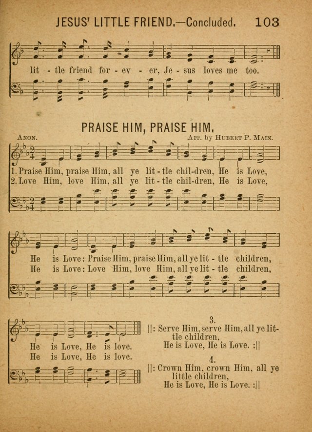 Little Pilgrim Songs: for primary classes and singing in the home: a new collection of sacred and secular songs, (including motion songs) together with a number of services for anniversary occasions page 98