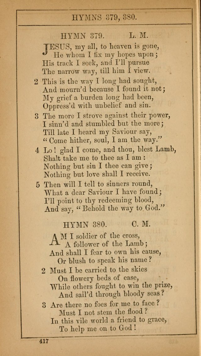 The Lecture-Room Hymn-Book: containing the psalms and hymns of the book of common prayer, together with a choice selection of additional hymns, and an appendix of chants and tunes... page 431
