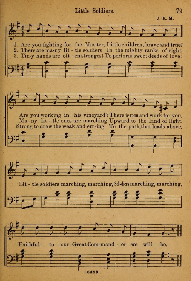 Little Sacred Songs: for Little Singers of the primary department of the Sunday school, and for Kindergartens and the home page 79