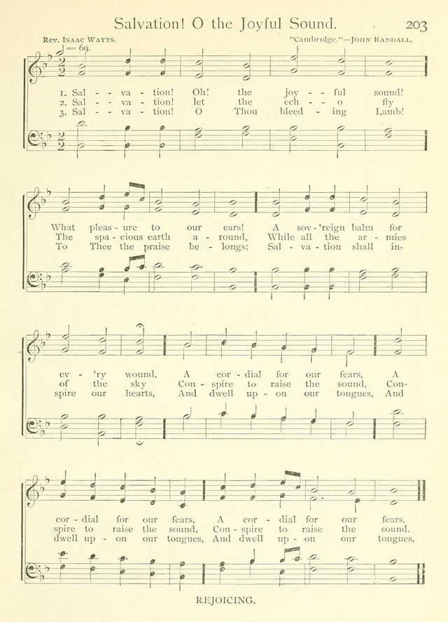 Life-Time Hymns: a collection of old and new hymns of the Christian Church page 211