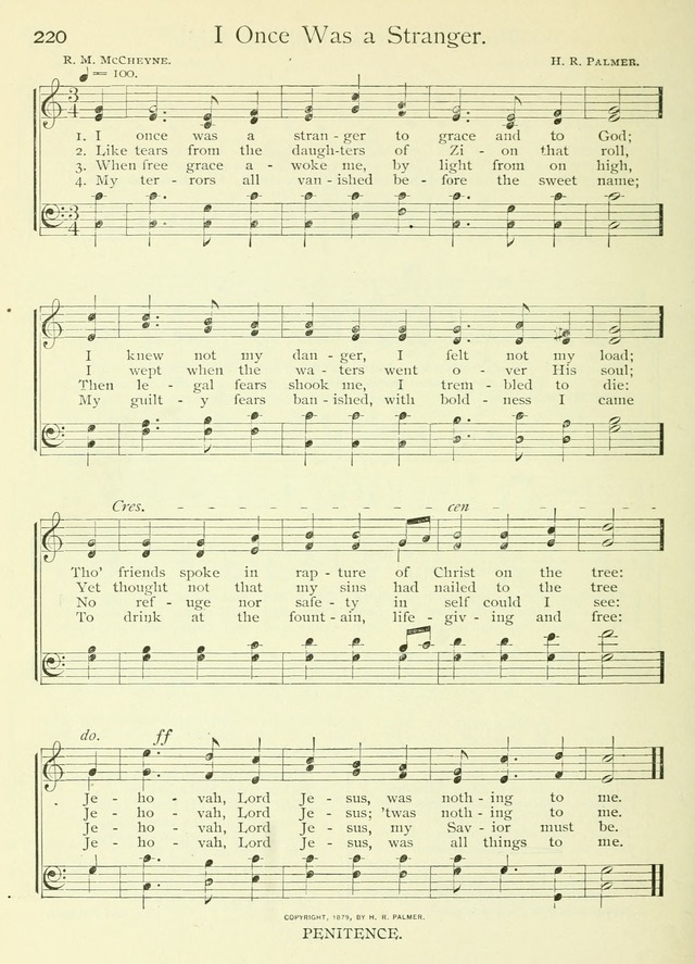 Life-Time Hymns: a collection of old and new hymns of the Christian Church page 228