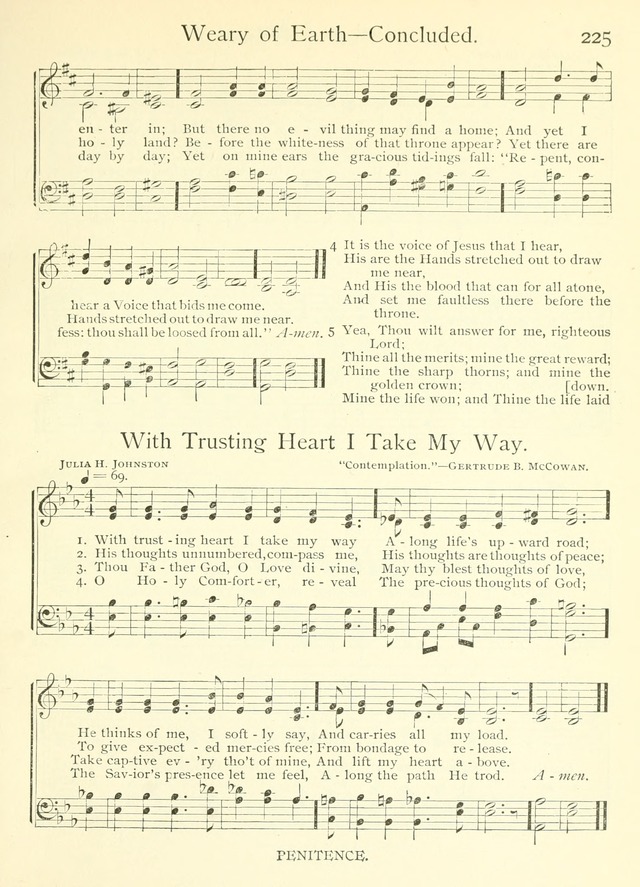 Life-Time Hymns: a collection of old and new hymns of the Christian Church page 233