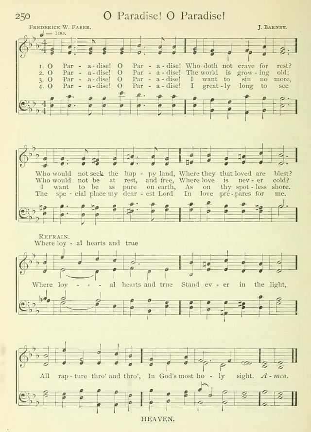 Life-Time Hymns: a collection of old and new hymns of the Christian Church page 258