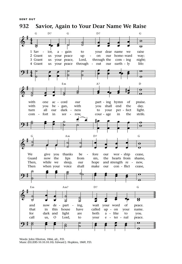 Lift Up Your Hearts: psalms, hymns, and spiritual songs page 1004