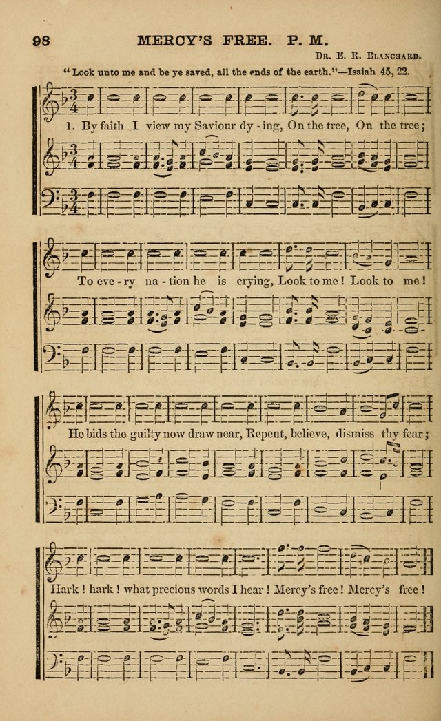 The Melodeon: a collection of hymns and tunes with original and selected music, adapted to all occiasions of social worship page 98