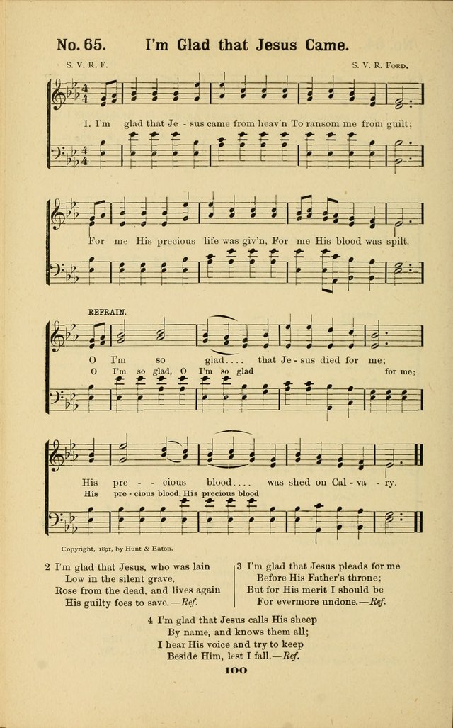 Melodies for Little People: containing also one hundred recitations for Sunday-schools, anniversary occasions, concerts, entertainments, and sociables, with songs adapted... page 100