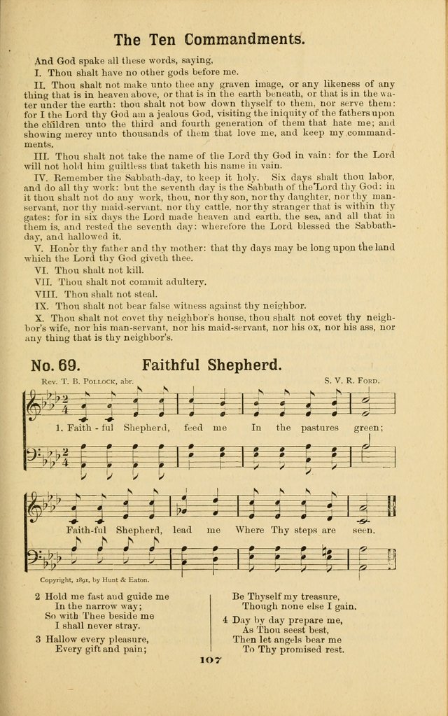 Melodies for Little People: containing also one hundred recitations for Sunday-schools, anniversary occasions, concerts, entertainments, and sociables, with songs adapted... page 107
