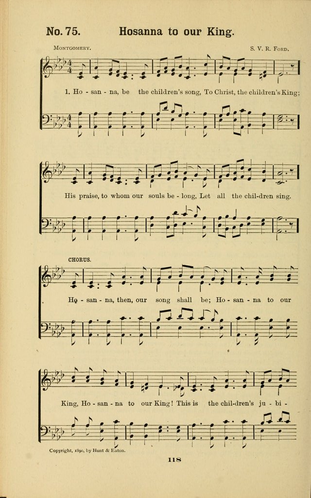 Melodies for Little People: containing also one hundred recitations for Sunday-schools, anniversary occasions, concerts, entertainments, and sociables, with songs adapted... page 118