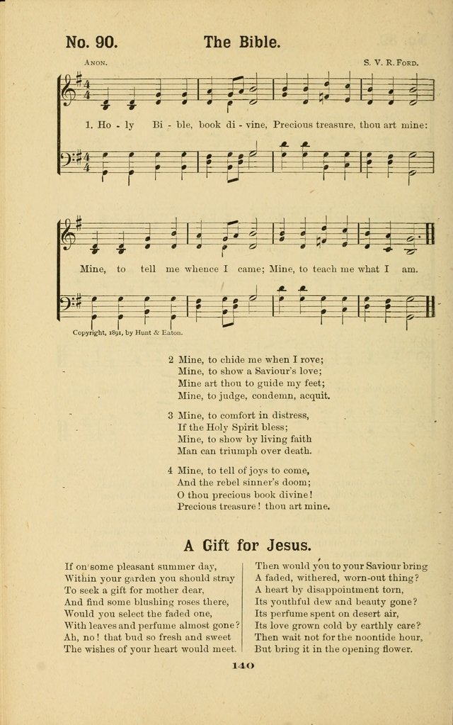 Melodies for Little People: containing also one hundred recitations for Sunday-schools, anniversary occasions, concerts, entertainments, and sociables, with songs adapted... page 140