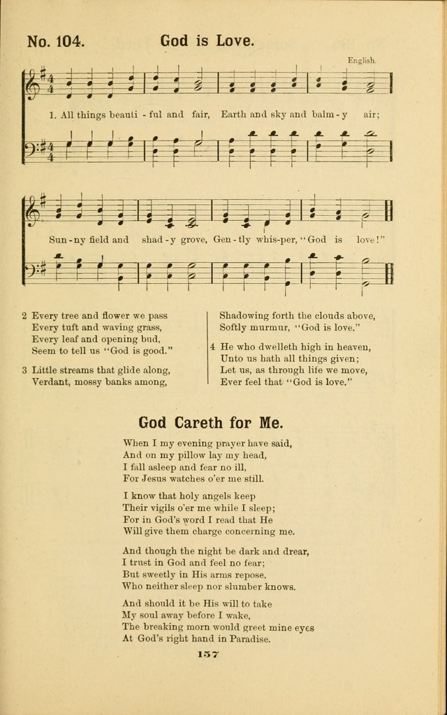 Melodies for Little People: containing also one hundred recitations for Sunday-schools, anniversary occasions, concerts, entertainments, and sociables, with songs adapted... page 157