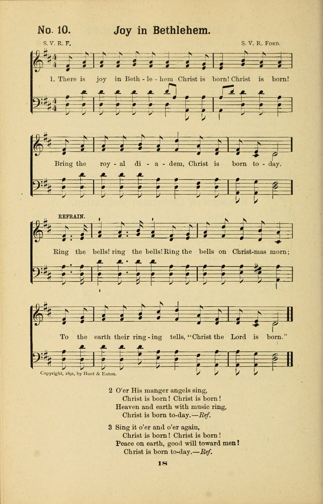 Melodies for Little People: containing also one hundred recitations for Sunday-schools, anniversary occasions, concerts, entertainments, and sociables, with songs adapted... page 18