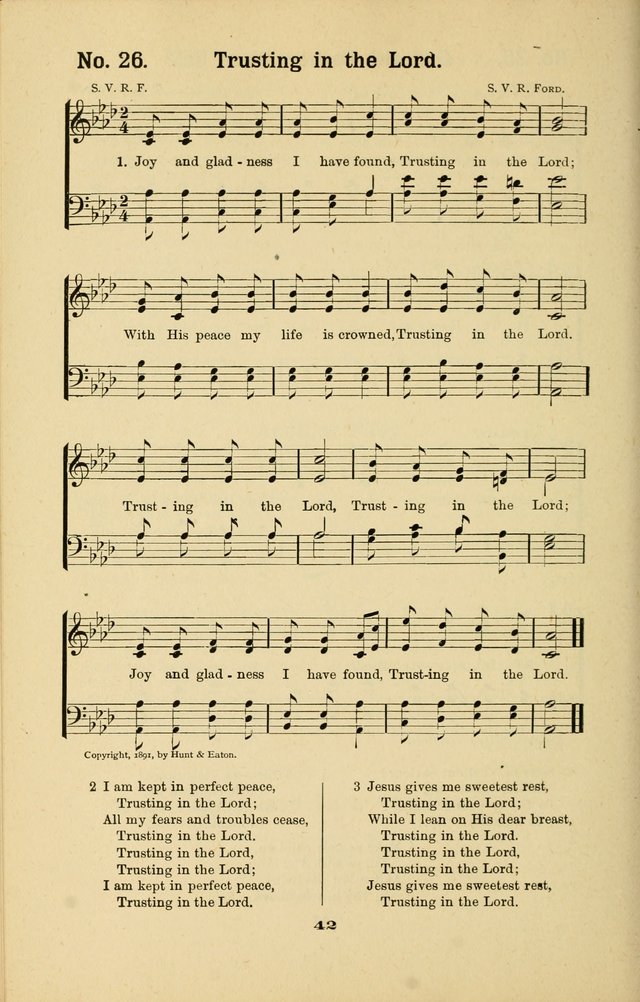 Melodies for Little People: containing also one hundred recitations for Sunday-schools, anniversary occasions, concerts, entertainments, and sociables, with songs adapted... page 42