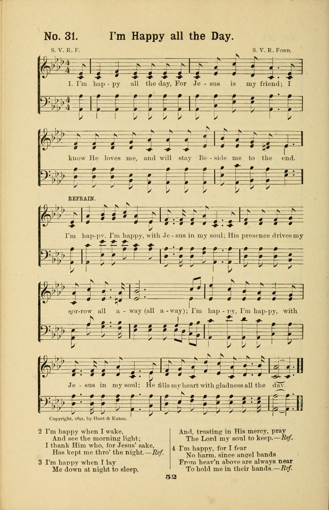 Melodies for Little People: containing also one hundred recitations for Sunday-schools, anniversary occasions, concerts, entertainments, and sociables, with songs adapted... page 52