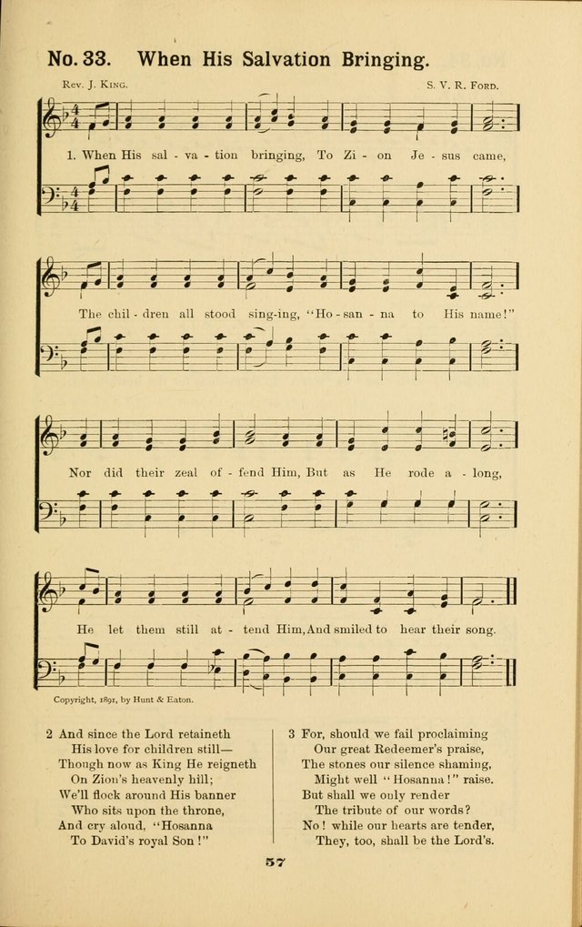 Melodies for Little People: containing also one hundred recitations for Sunday-schools, anniversary occasions, concerts, entertainments, and sociables, with songs adapted... page 57