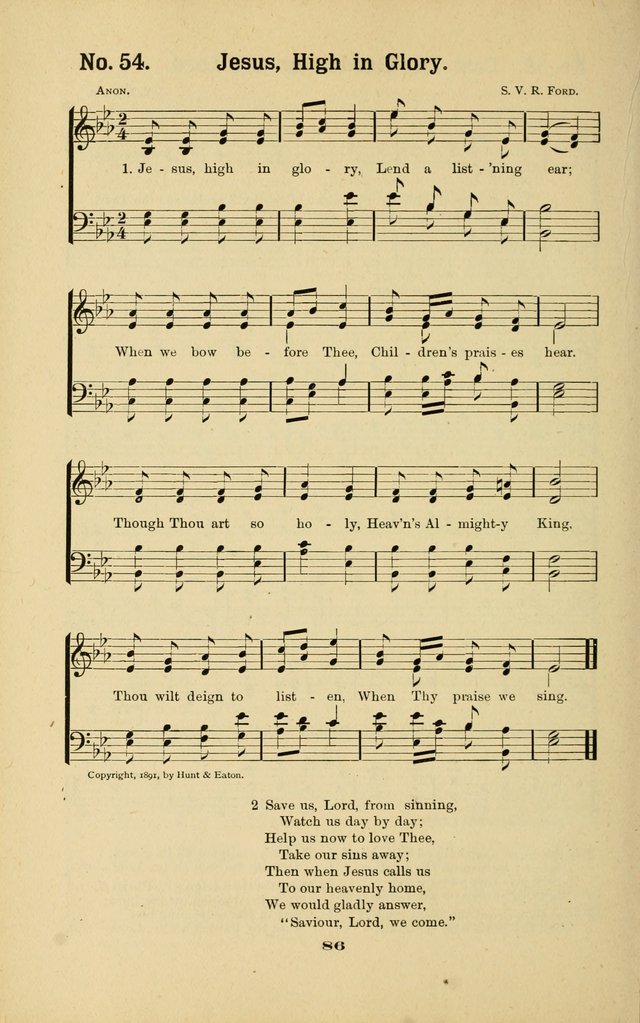 Melodies for Little People: containing also one hundred recitations for Sunday-schools, anniversary occasions, concerts, entertainments, and sociables, with songs adapted... page 86