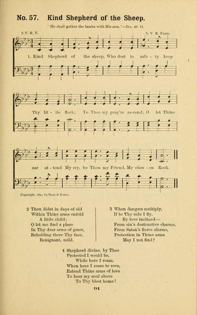 Melodies for Little People: containing also one hundred recitations for Sunday-schools, anniversary occasions, concerts, entertainments, and sociables, with songs adapted... page 91