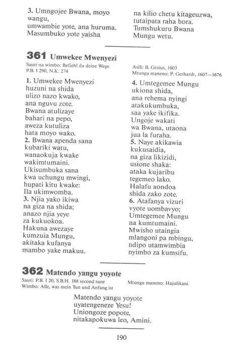 Mwimbieni Bwana: msifuni Mungu, mfalme wa mbingu na nchi! page 180