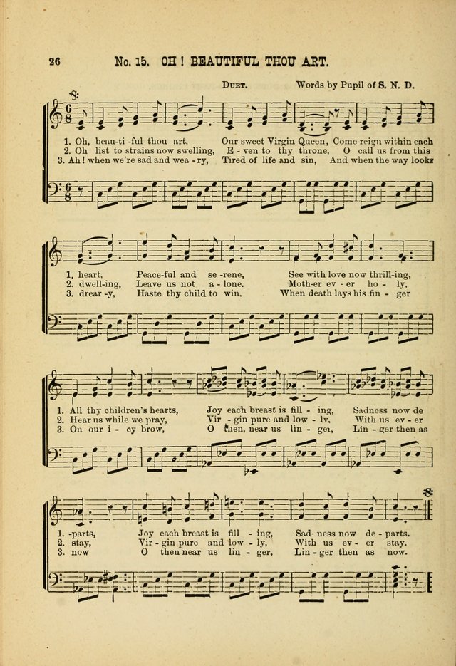 May Blossoms, a collection of hymns to the Blessed Virgin page 26