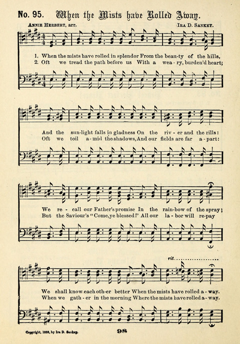 The Male Chorus No. 1: for use in gospel meetings, Christian associations and other religious services page 96