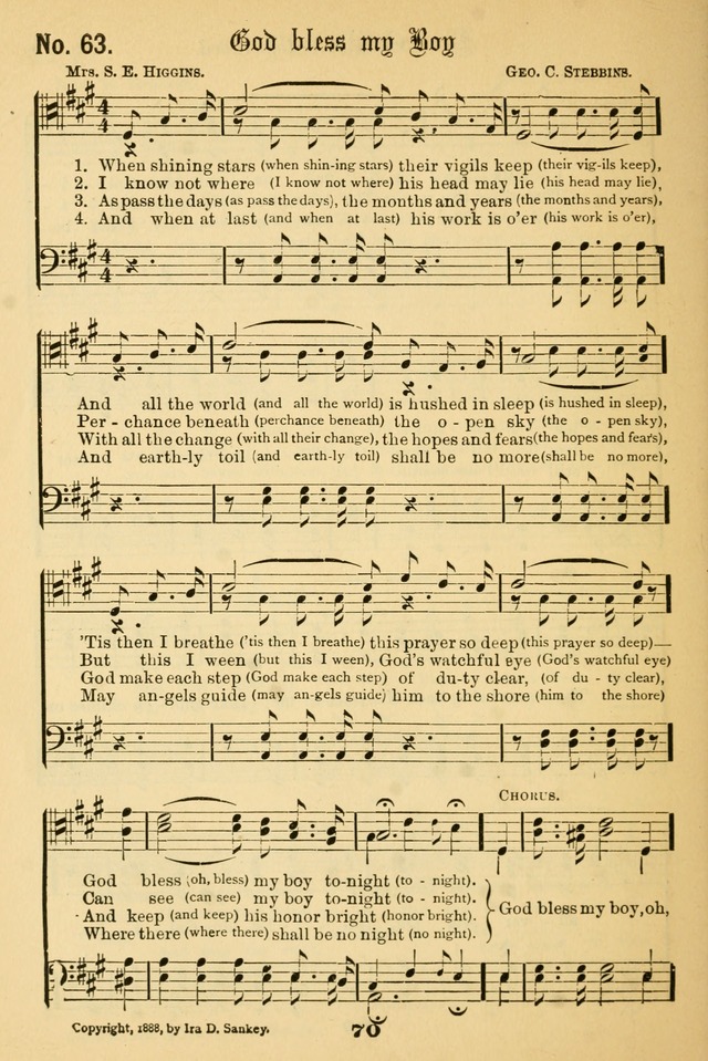 Male Chorus No. 2: for use in Christian associations, gospel meetings, and other religious services page 75