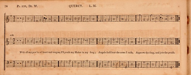 The Middlesex Collection of Church Music: or, ancient psalmody revived: containing a variety of psalm tunes, the most suitable to be used in divine service (2nd ed. rev. cor. and enl.) page 78