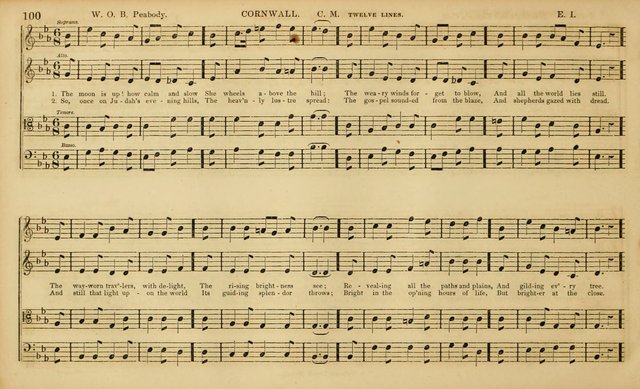 The Mozart Collection of Sacred Music: containing melodies, chorals, anthems and chants, harmonized in four parts; together with the celebrated Christus and Miserere by ZIngarelli page 100