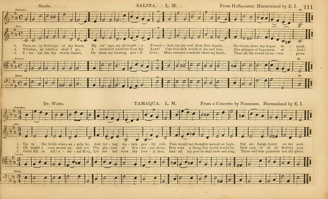 The Mozart Collection of Sacred Music: containing melodies, chorals, anthems and chants, harmonized in four parts; together with the celebrated Christus and Miserere by ZIngarelli page 111