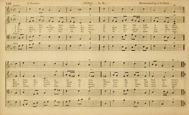 The Mozart Collection of Sacred Music: containing melodies, chorals, anthems and chants, harmonized in four parts; together with the celebrated Christus and Miserere by ZIngarelli page 118
