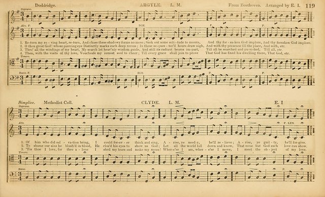 The Mozart Collection of Sacred Music: containing melodies, chorals, anthems and chants, harmonized in four parts; together with the celebrated Christus and Miserere by ZIngarelli page 119