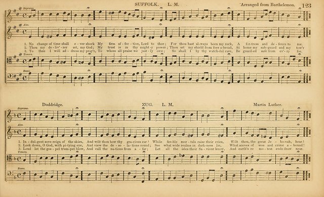The Mozart Collection of Sacred Music: containing melodies, chorals, anthems and chants, harmonized in four parts; together with the celebrated Christus and Miserere by ZIngarelli page 123