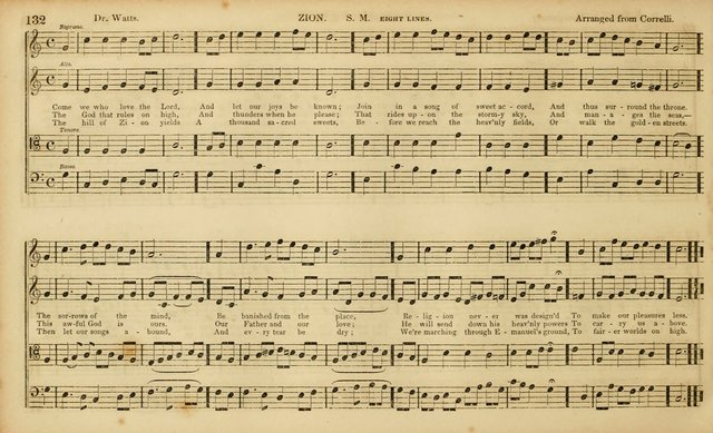 The Mozart Collection of Sacred Music: containing melodies, chorals, anthems and chants, harmonized in four parts; together with the celebrated Christus and Miserere by ZIngarelli page 132