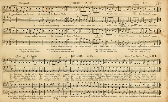 The Mozart Collection of Sacred Music: containing melodies, chorals, anthems and chants, harmonized in four parts; together with the celebrated Christus and Miserere by ZIngarelli page 137