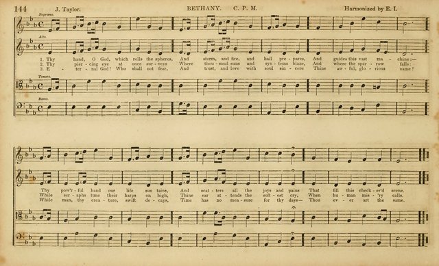 The Mozart Collection of Sacred Music: containing melodies, chorals, anthems and chants, harmonized in four parts; together with the celebrated Christus and Miserere by ZIngarelli page 144