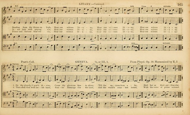 The Mozart Collection of Sacred Music: containing melodies, chorals, anthems and chants, harmonized in four parts; together with the celebrated Christus and Miserere by ZIngarelli page 165