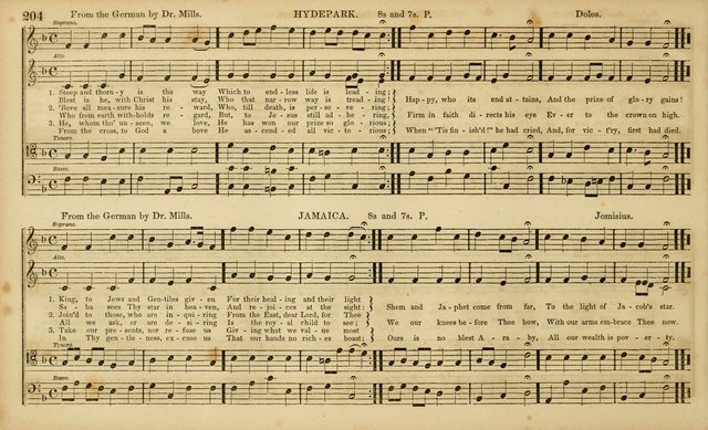 The Mozart Collection of Sacred Music: containing melodies, chorals, anthems and chants, harmonized in four parts; together with the celebrated Christus and Miserere by ZIngarelli page 204