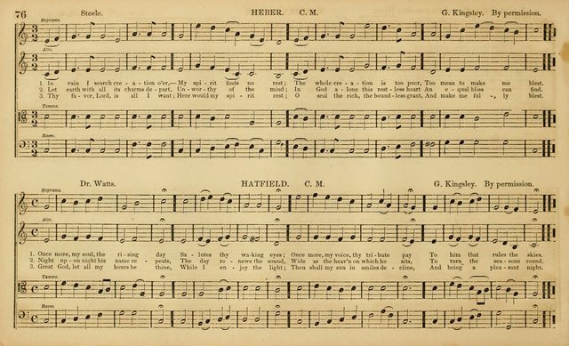The Mozart Collection of Sacred Music: containing melodies, chorals, anthems and chants, harmonized in four parts; together with the celebrated Christus and Miserere by ZIngarelli page 76