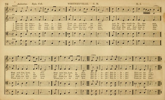 The Mozart Collection of Sacred Music: containing melodies, chorals, anthems and chants, harmonized in four parts; together with the celebrated Christus and Miserere by ZIngarelli page 78