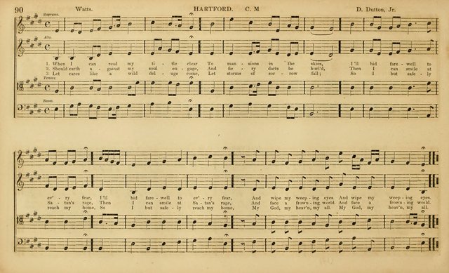 The Mozart Collection of Sacred Music: containing melodies, chorals, anthems and chants, harmonized in four parts; together with the celebrated Christus and Miserere by ZIngarelli page 90