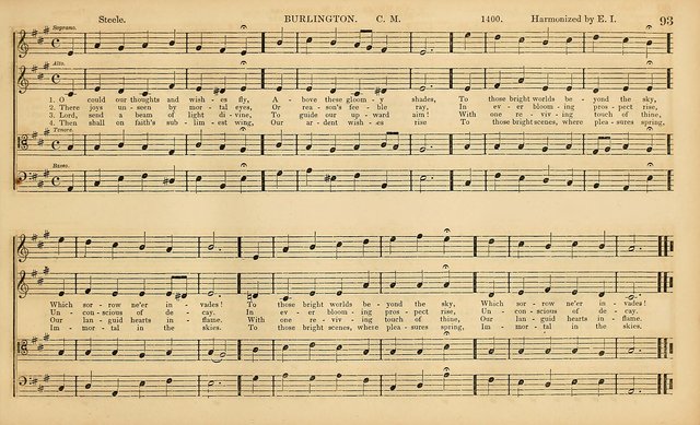 The Mozart Collection of Sacred Music: containing melodies, chorals, anthems and chants, harmonized in four parts; together with the celebrated Christus and Miserere by ZIngarelli page 93