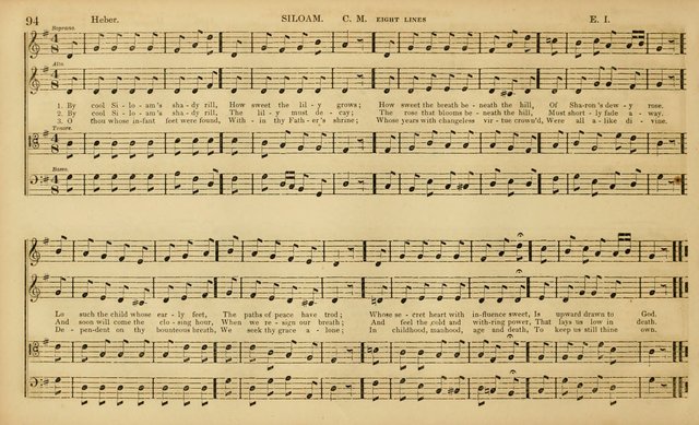 The Mozart Collection of Sacred Music: containing melodies, chorals, anthems and chants, harmonized in four parts; together with the celebrated Christus and Miserere by ZIngarelli page 94