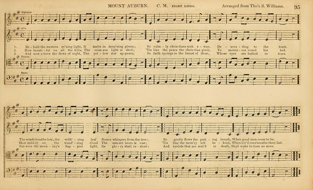 The Mozart Collection of Sacred Music: containing melodies, chorals, anthems and chants, harmonized in four parts; together with the celebrated Christus and Miserere by ZIngarelli page 95