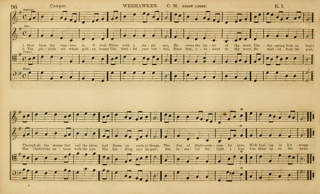 The Mozart Collection of Sacred Music: containing melodies, chorals, anthems and chants, harmonized in four parts; together with the celebrated Christus and Miserere by ZIngarelli page 96