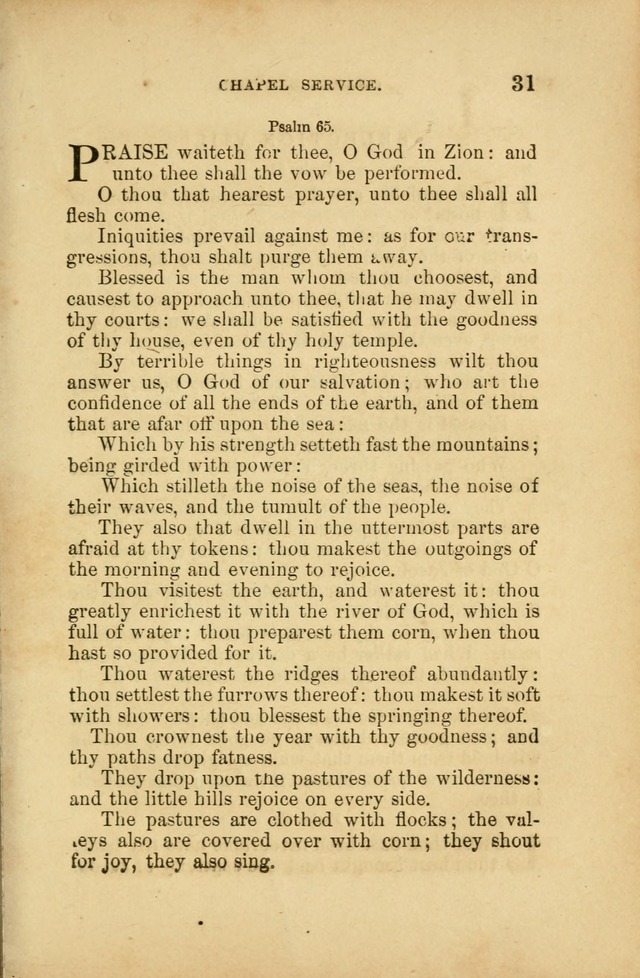 A Manual of Devotion and Hymns for the House of Refuge, City of New York page 31