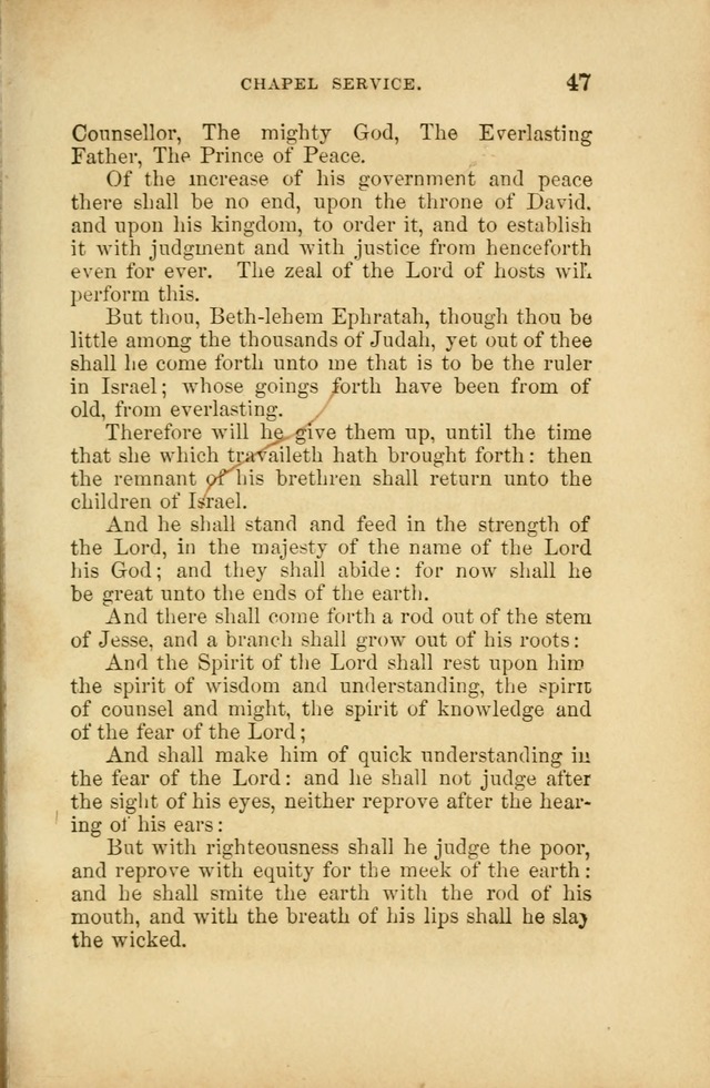 A Manual of Devotion and Hymns for the House of Refuge, City of New York page 47