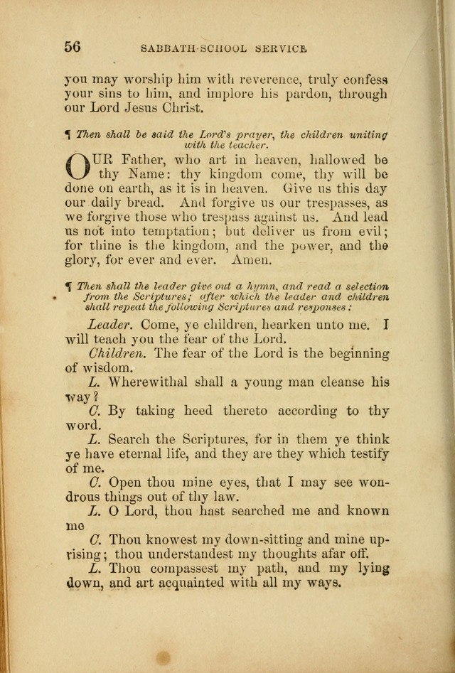 A Manual of Devotion and Hymns for the House of Refuge, City of New York page 56