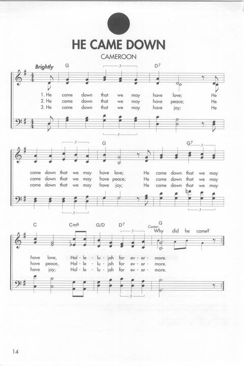 Many and Great: songs of the world church (Vol 1) page 14