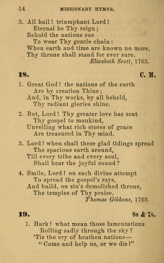 Missionary Hymns page 14