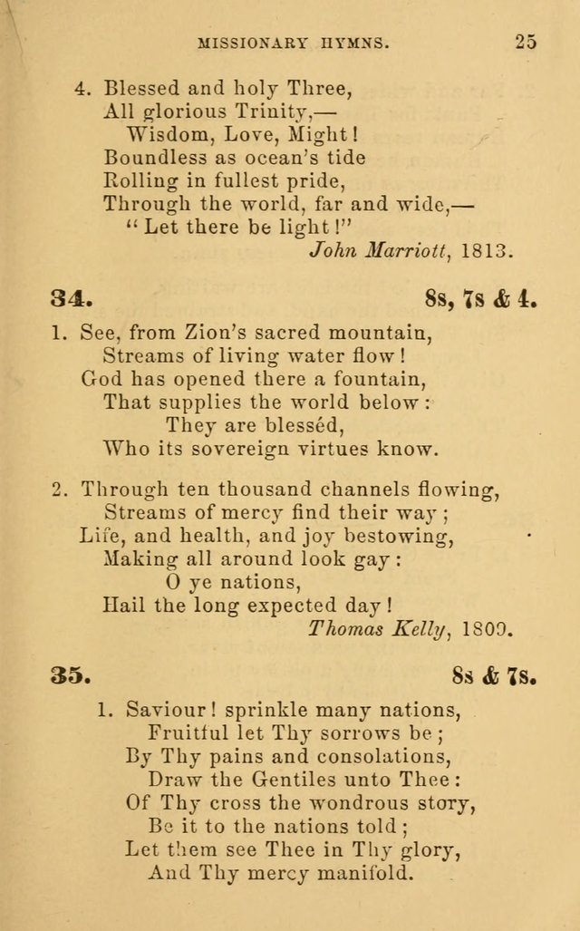 Missionary Hymns page 25