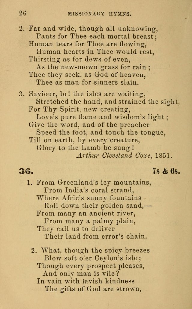 Missionary Hymns page 26